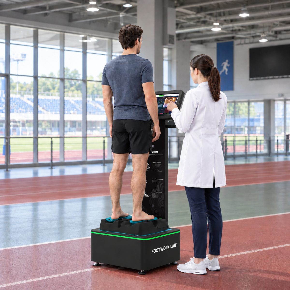 Foot assessment equipment in use — X5