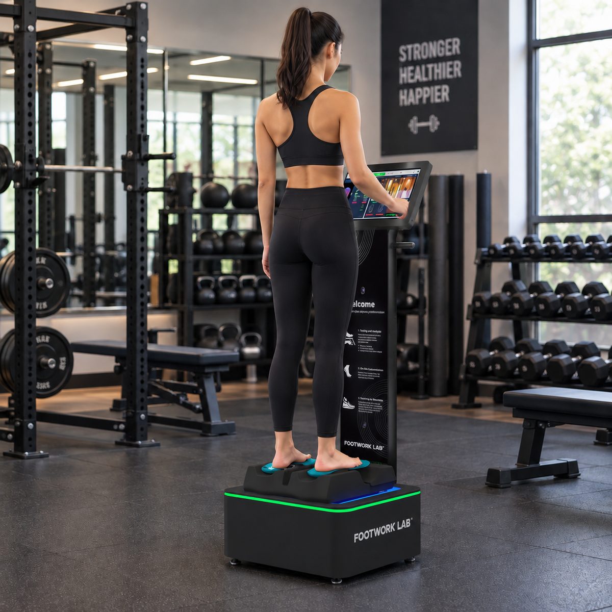 Foot assessment equipment in use — X5