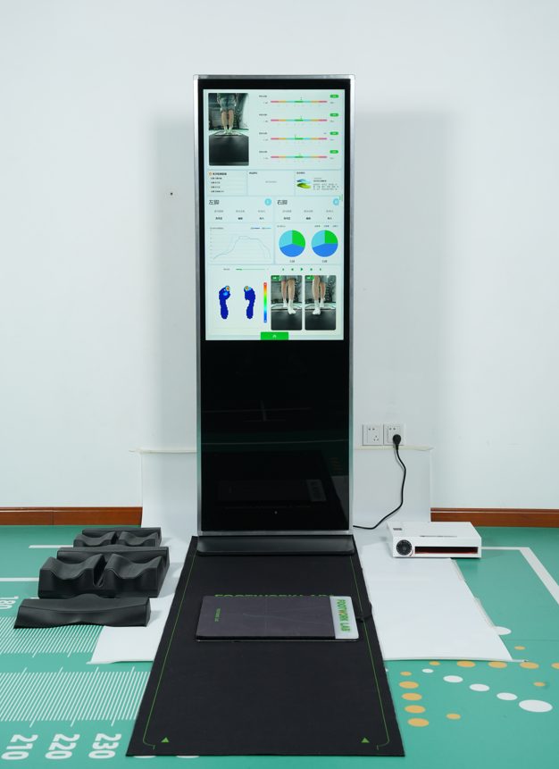 Foot assessment equipment in use — X3