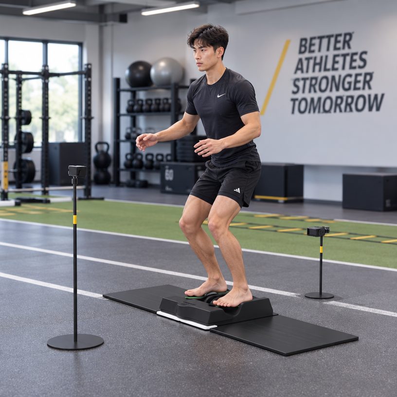 Foot assessment equipment in use — F2