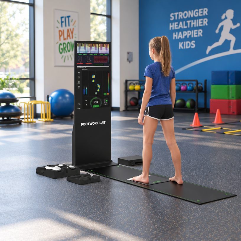 Foot assessment equipment in use — F5LAB