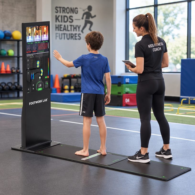 Foot assessment equipment in use — F5LAB