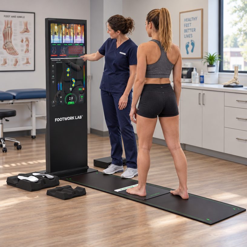 Foot assessment equipment in use — X5
