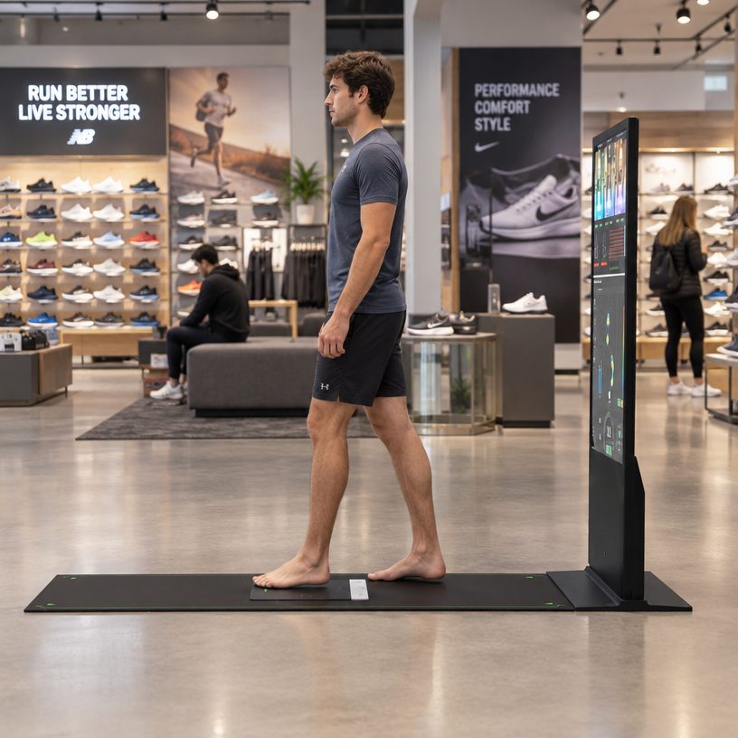 Foot assessment equipment in use — X5