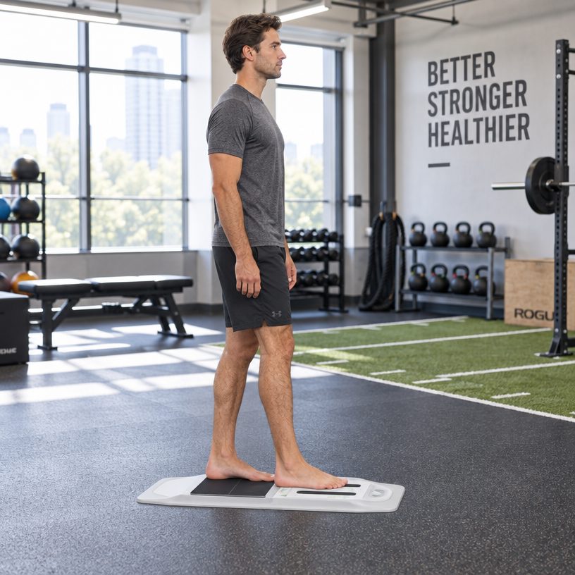 Foot assessment equipment in use — f2